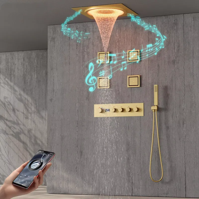 Home Bathroom - Smart LED Shower Set Bathroom Music