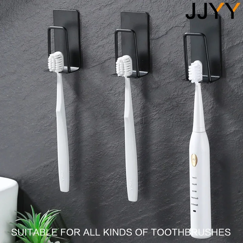 Home Essentials Bathroom Accessories - Stainless Steel Toothbrush Holder Creative Bathroom