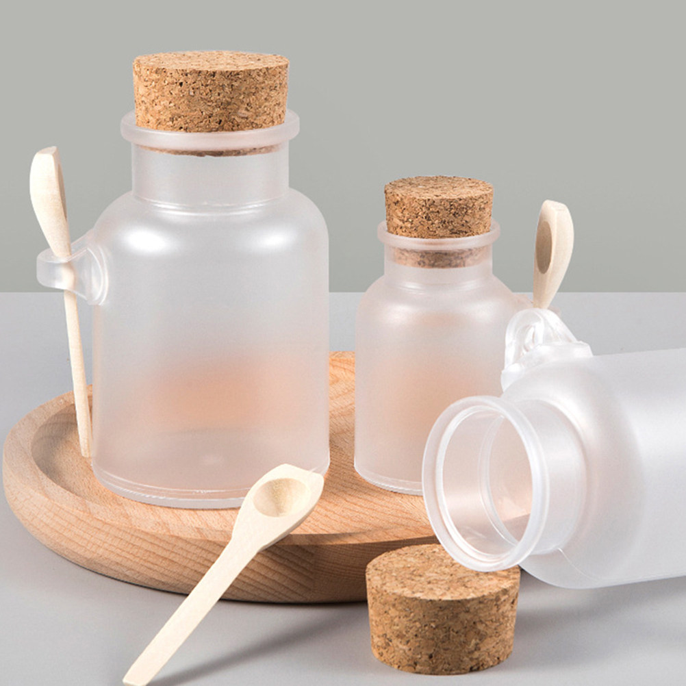 Bath Salts Jar - 6Sets Compact Empty Bottles for Bath