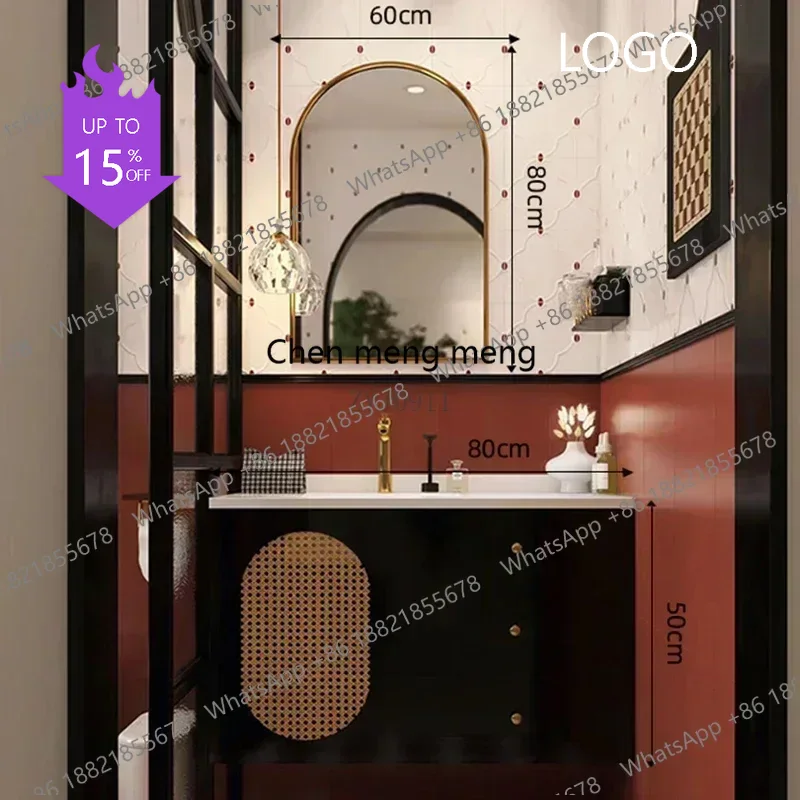 Home Bathroom Vanity - P3 Narrow Furniture Closed Storage Toilet