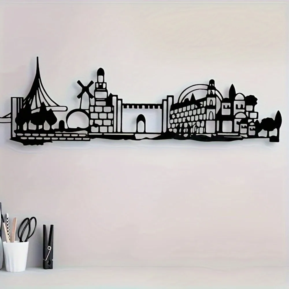 Home & Bathroom Building Products Pte Ltd Reviews - CIFBUY Iron Wall Art Jerusalem Skyline