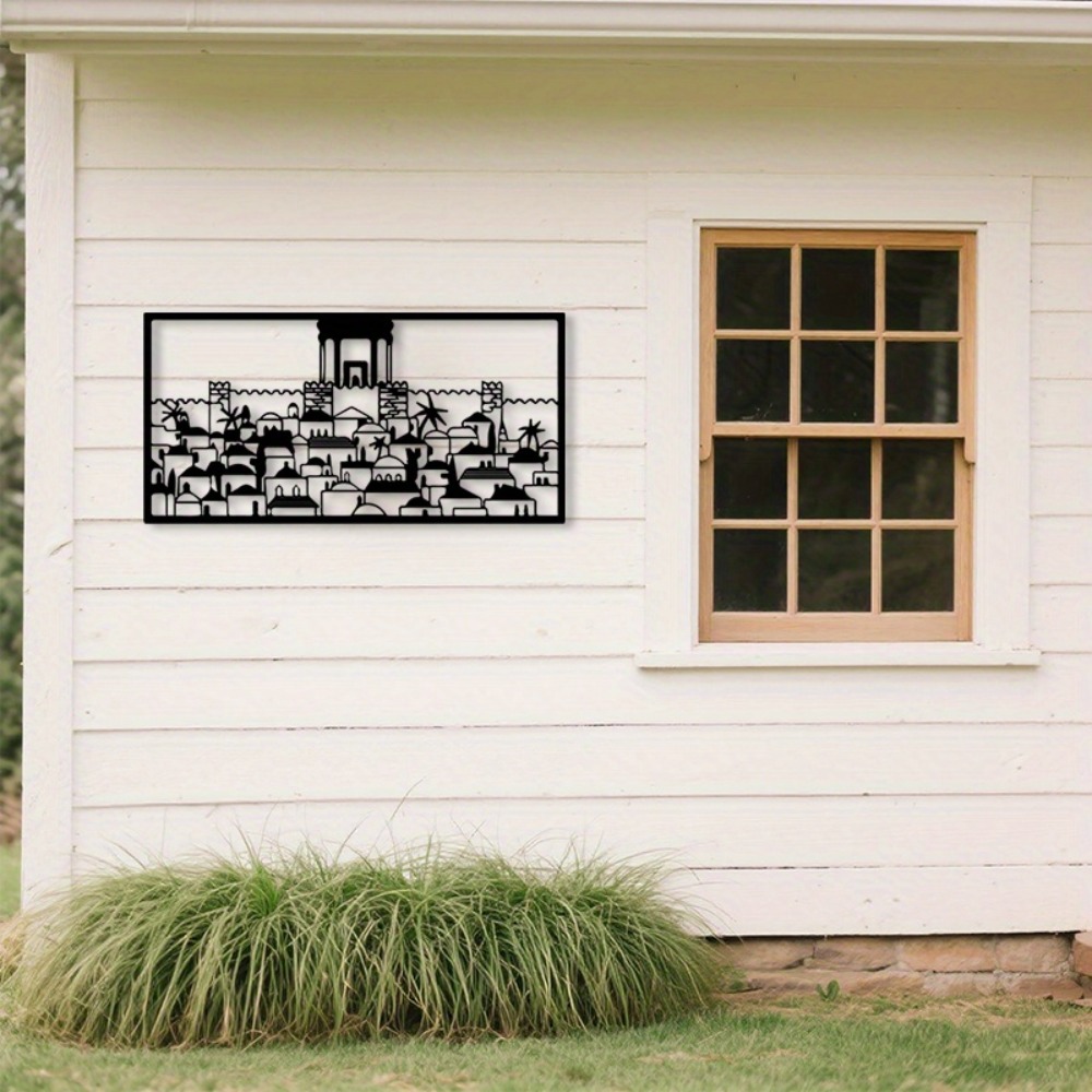 Home & Bathroom Building Products Pte Ltd Reviews - CIFBUY Metal Wall Art Jerusalem Mural