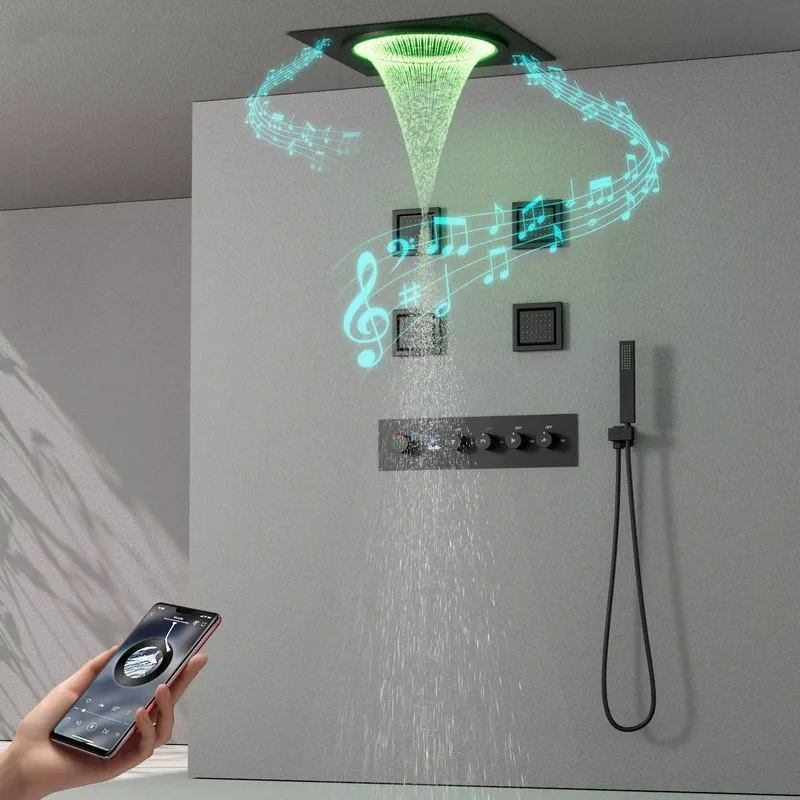 Smart LED Shower Set Bathroom  - Home Bathroom 评论和价格