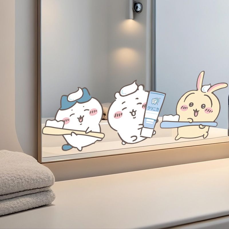 Hot Chiikawa Mirror Stickers S - Home Bathroom Vanity 评论和价格