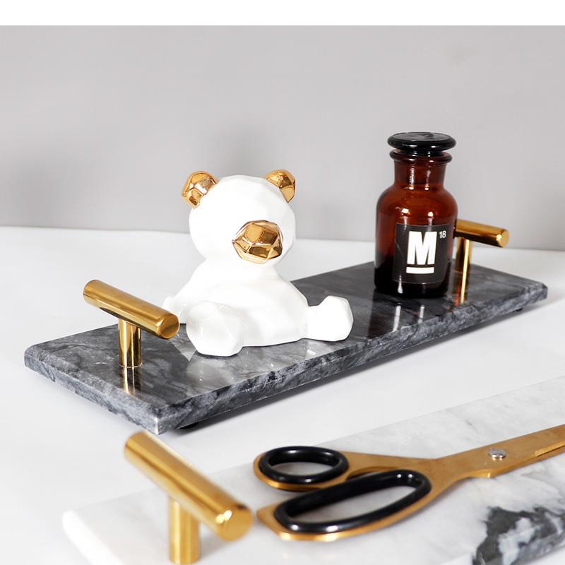 Nordic Natural Marble Tray Dec - Tiny Home Bathroom Kit 评论和价格