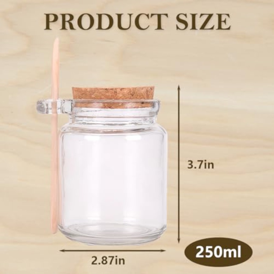 1Pcs 250ml/8.3oz Empty Clear G - Bath Salts Jar 评论和价格
