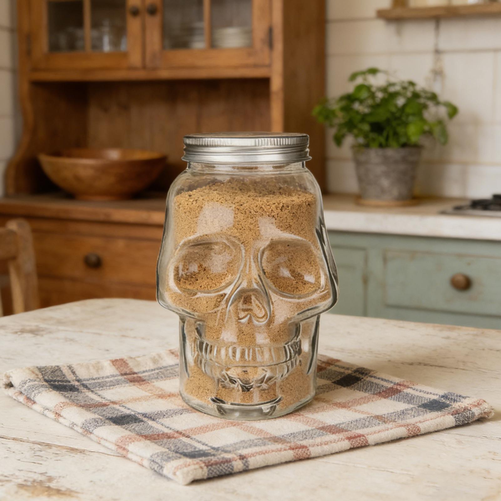 Unique Skull Jars Reusable Spo - Bath Salts Jar 评论和价格