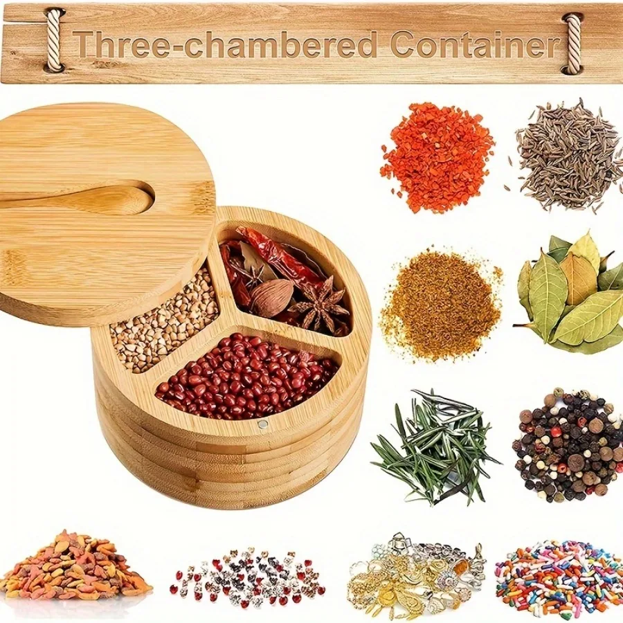 Bamboo Covered Wooden Spoon Se - Bath Salts Jar 评论和价格