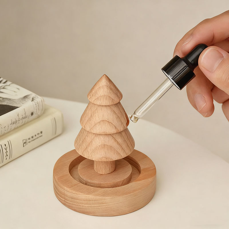 Mini Wooden Essential Oil Diff - Home Essentials Bathroom Accessories 评论和价格