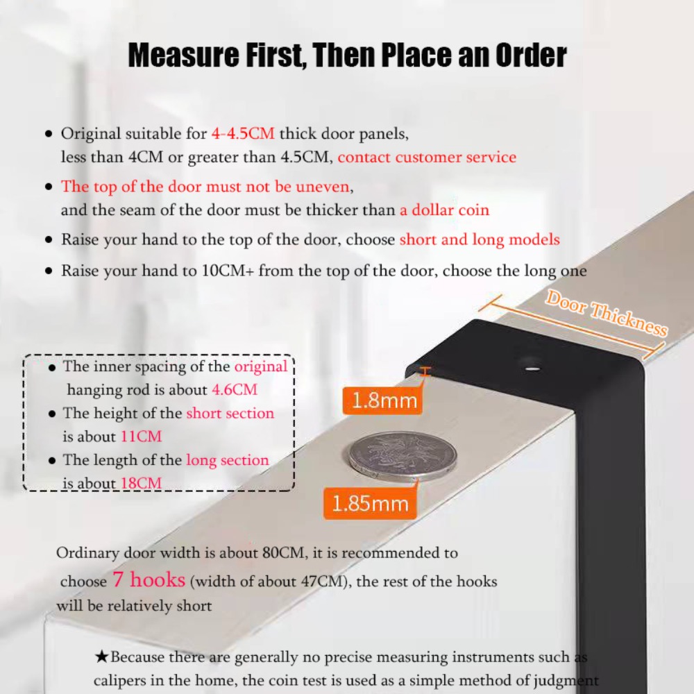 Hooks Over The Door 6 Hooks Cl - Tiny Home Bathroom Kit 评论和价格