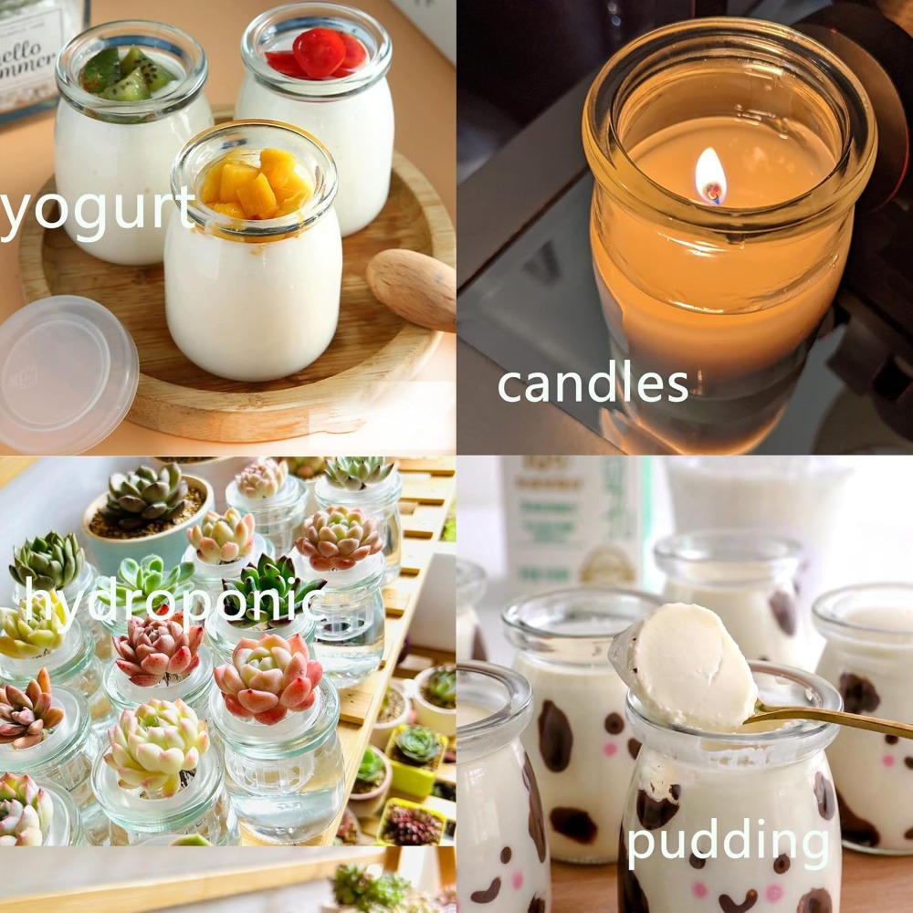 60 Pack 3.4 oz Mini Glass Jars - Bath Salts Jar 评论和价格