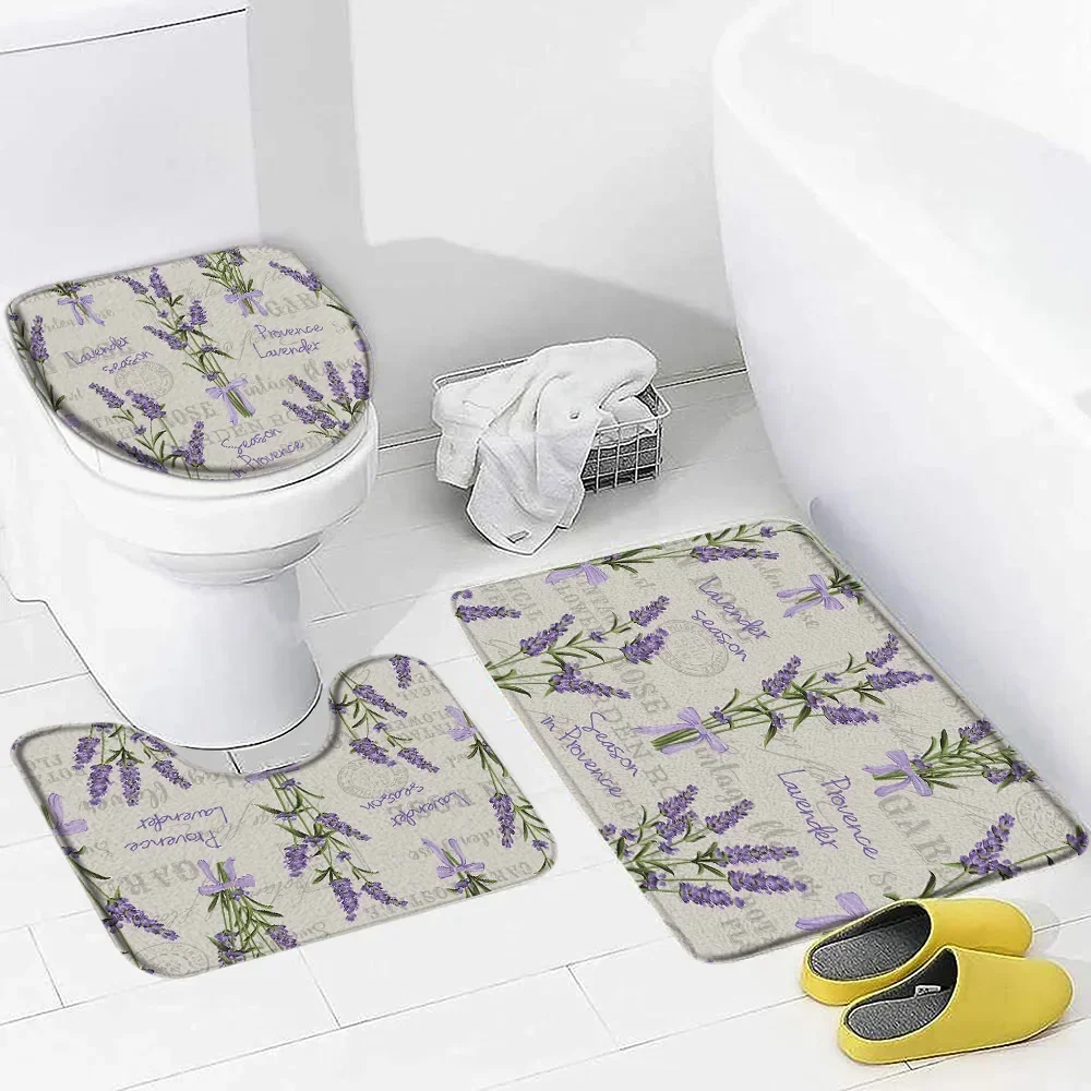 Purple Lavender Bath Mat Set N - Zara Home Bathroom Rug 评论和价格