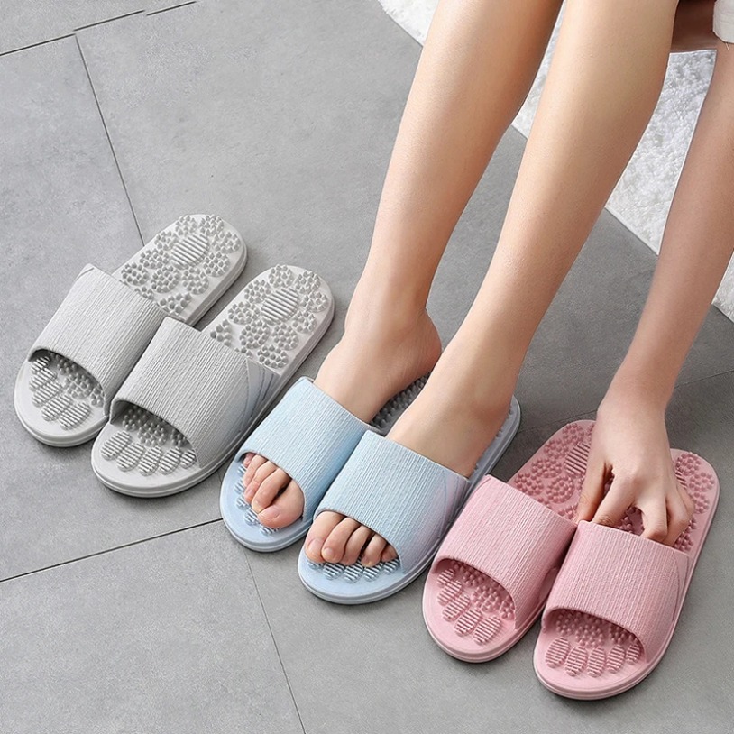 Summer Women Men Slippers Foot - Home One Bathroom 评论和价格