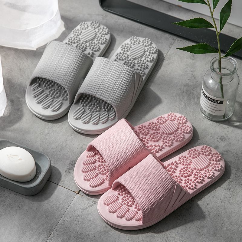Summer Women Men Slippers Foot - Home One Bathroom 评论和价格