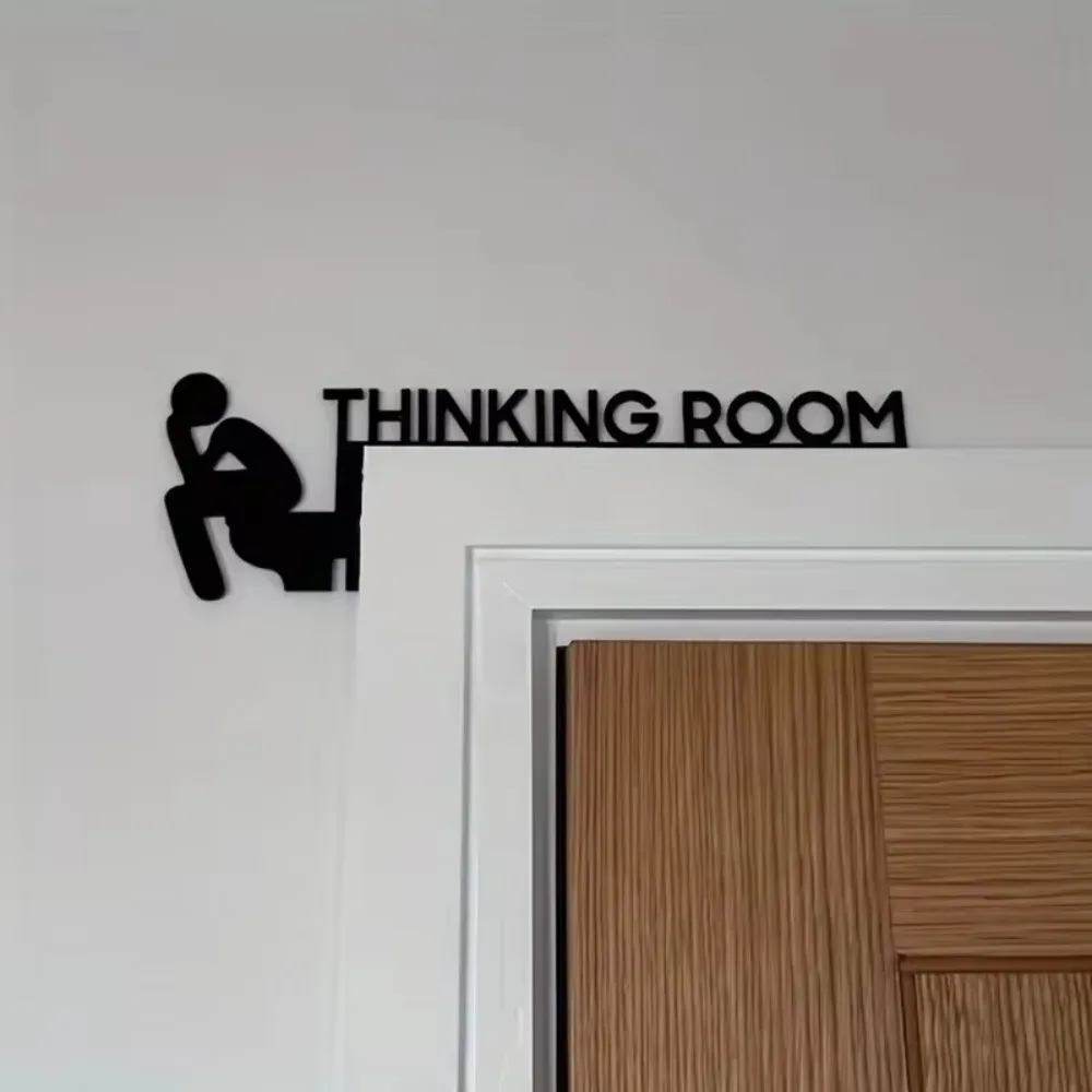Thinking Room Toilet Door Corn - Home Bathroom Door Signs 评论和价格
