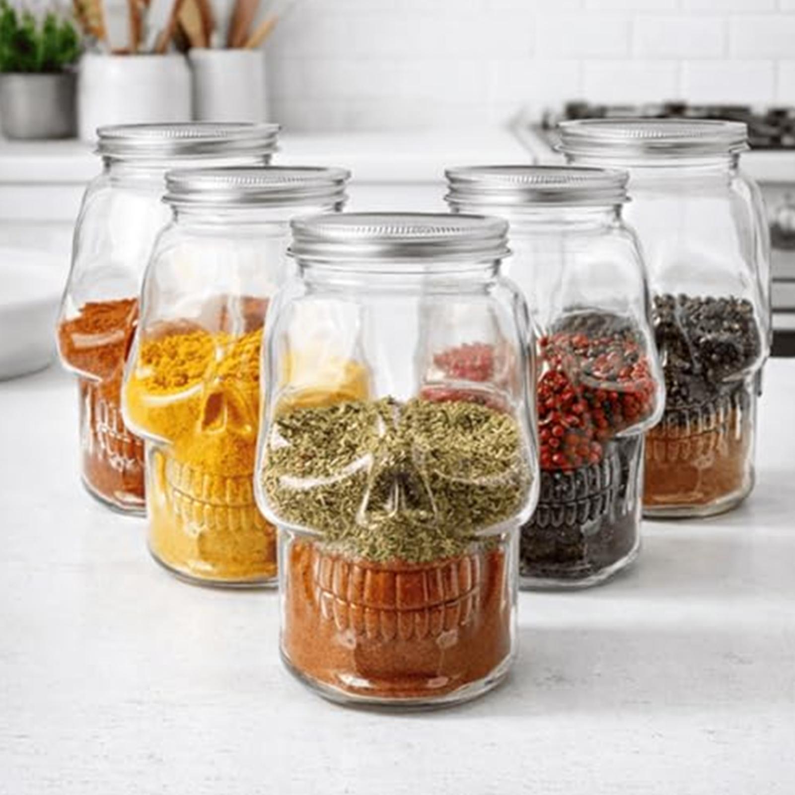 500ml/800ml Reusable Skull Jar - Bath Salts Jar 评论和价格