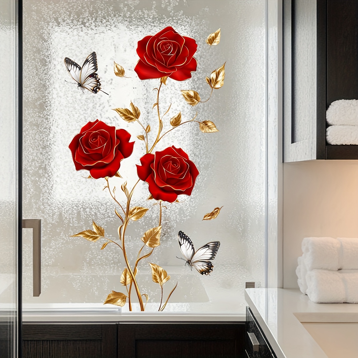 1Pc Charming and Romantic Red  - Home One Bathroom 评论和价格