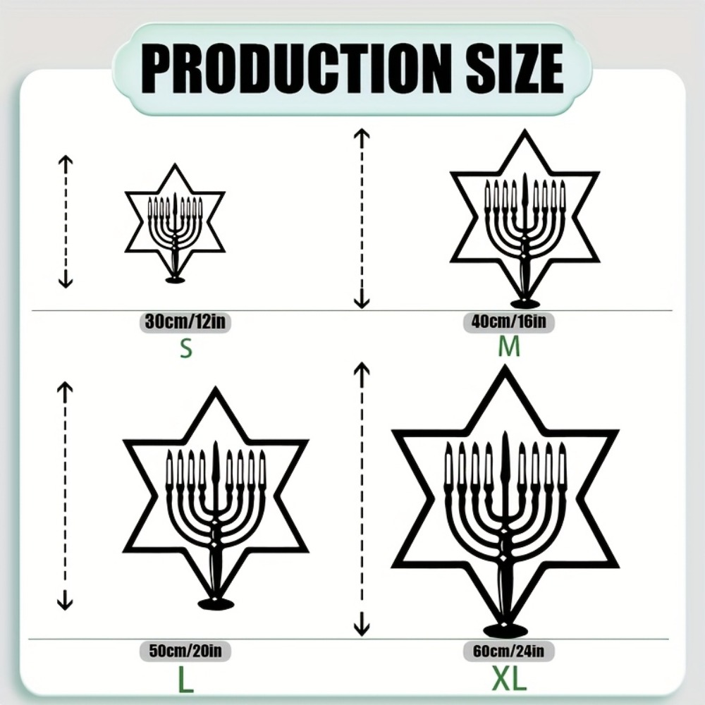 CIFBUY Metal Wall Art Menorah  - Home & Bathroom Building Products Pte Ltd Reviews 评论和价格