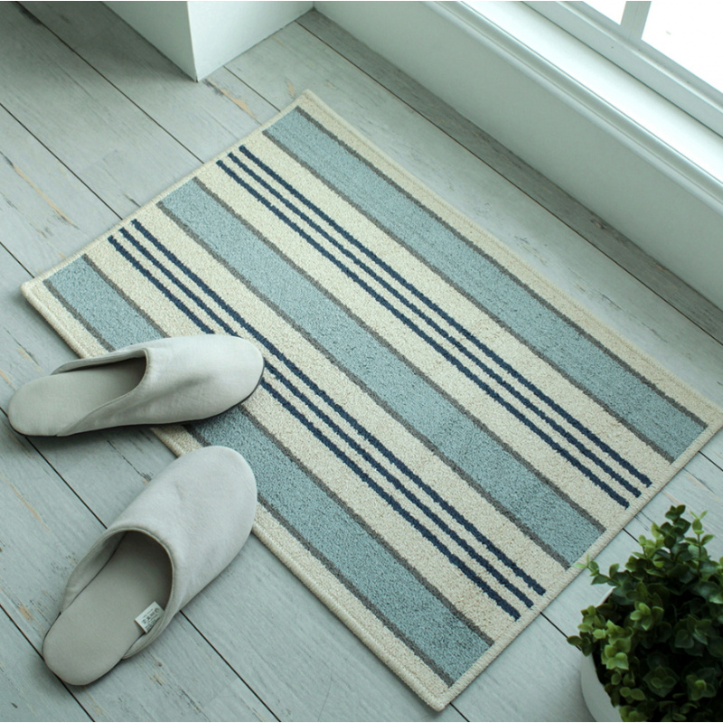 VIKAMA Korean Minimalist Strip - Zara Home Bathroom Rug 评论和价格