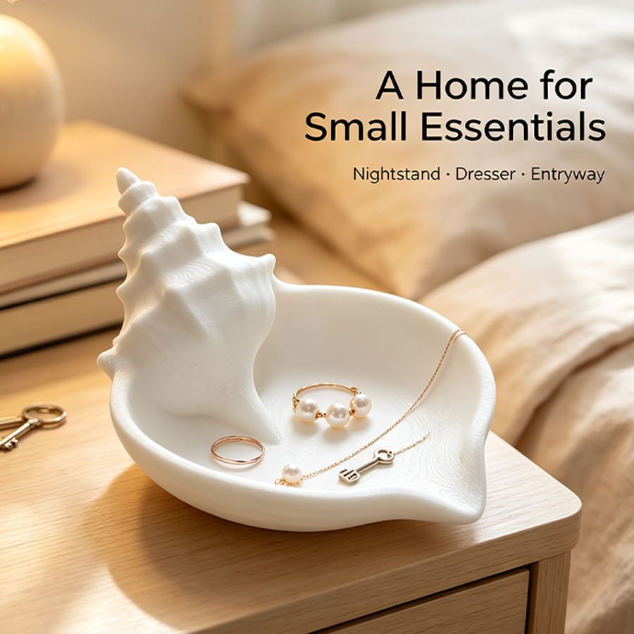 Nordic Style Matte White Conch - Home Essentials Bathroom Accessories 评论和价格
