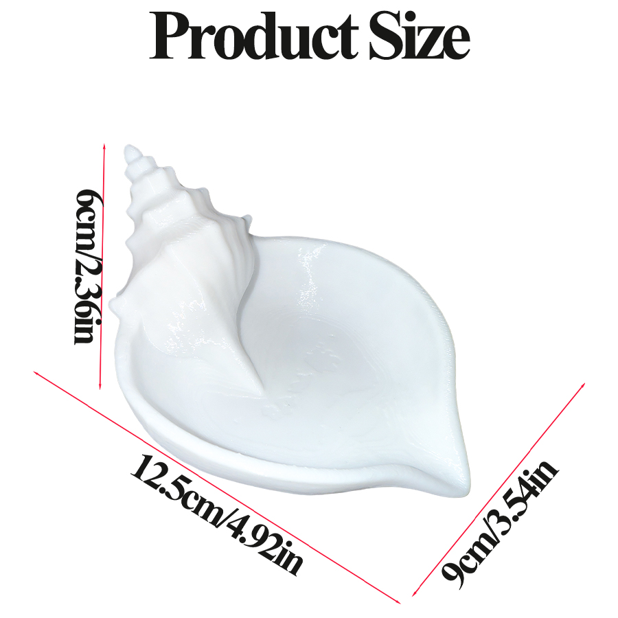 Nordic Style Matte White Conch - Home Essentials Bathroom Accessories 评论和价格