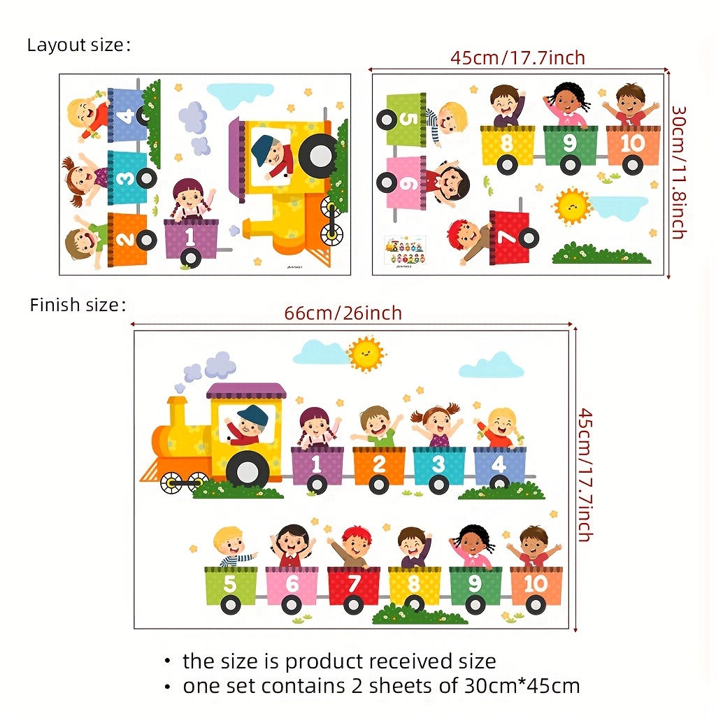 2Pcs Colorful Educational Digi - Home One Bathroom 评论和价格