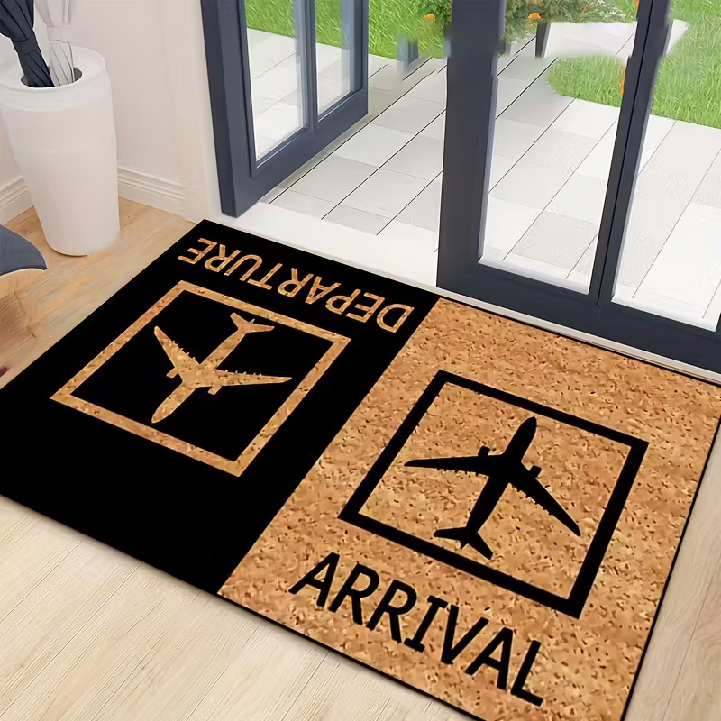 Airport Sign Doormat Funny Ent - Home Bathroom Door Signs 评论和价格