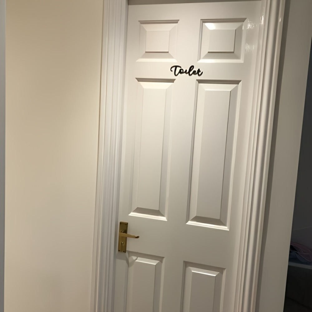 CIFBUY Modern Plastic Letter S - Home Bathroom Door Signs 评论和价格