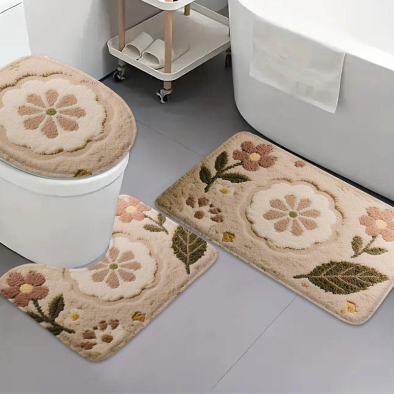 3pcs Korean Style Home Toilet  - Zara Home Bathroom Rug 评论和价格