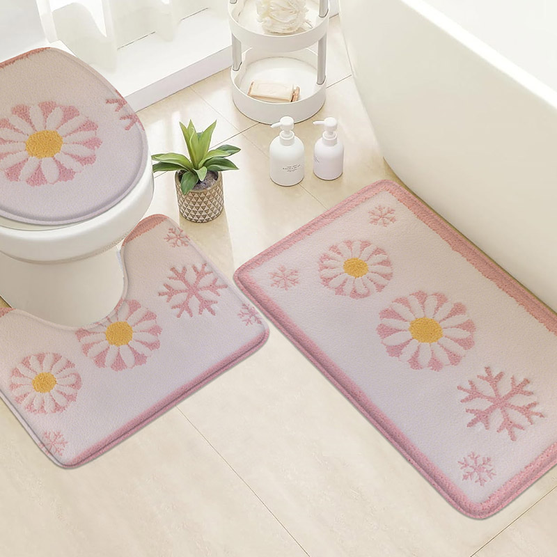 3pcs Korean Style Home Toilet  - Zara Home Bathroom Rug 评论和价格