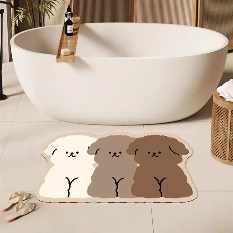VIKAMA cute dog shaped bathroo - Zara Home Bathroom Rug 评论和价格