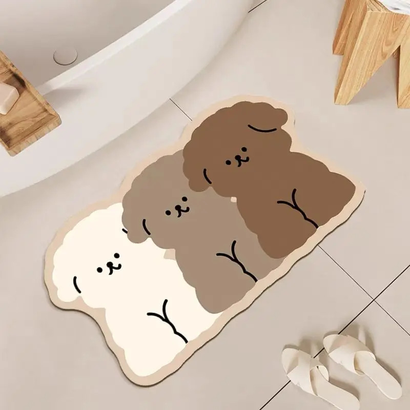 VIKAMA cute dog shaped bathroo - Zara Home Bathroom Rug 评论和价格