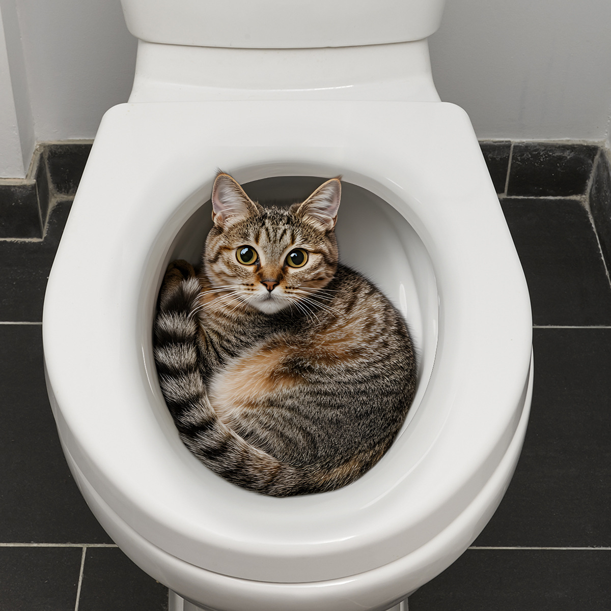 3D Funny Cat Toilet Sticker Ba - Tiny Home Bathroom Kit 评论和价格