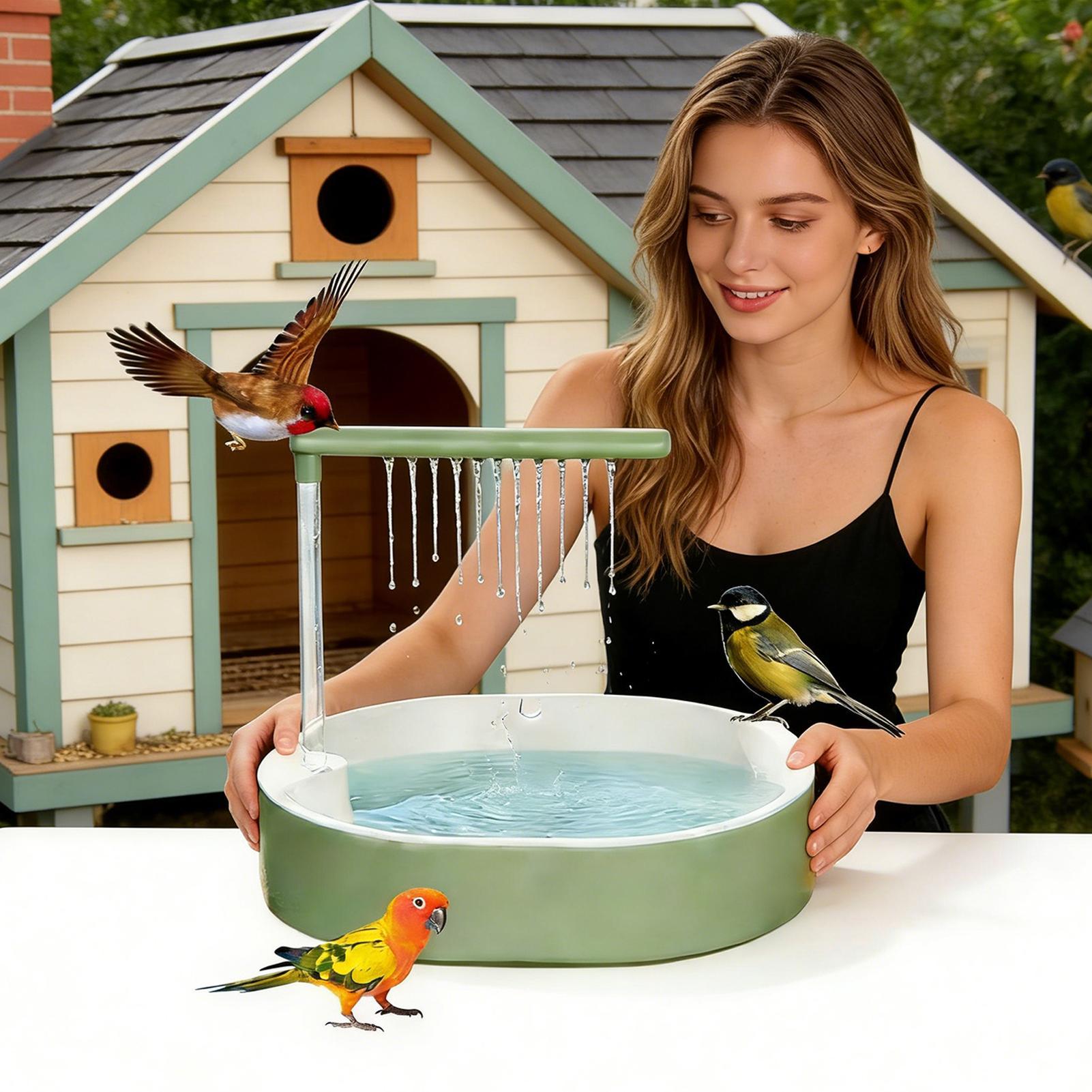 Parrot Bath Bird Cage Fountain - Home Bath 评论和价格
