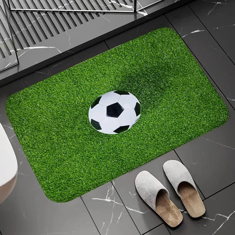Soccer Field Pattern Door Mat  - Zara Home Bathroom Rug 评论和价格