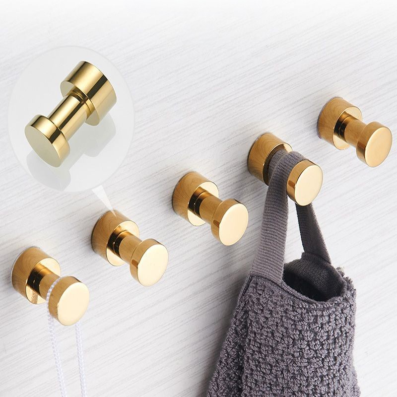2/3/4/5pcs Brass Robe Hooks Ru - Tiny Home Bathroom Kit 评论和价格