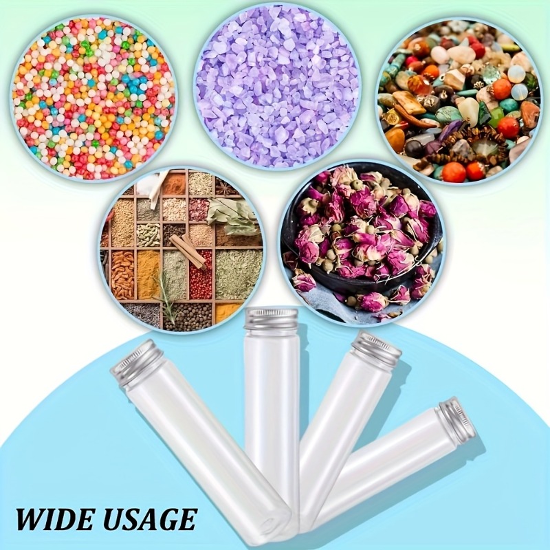 25pcs Plastic Transparent Tube - Bath Salts Jar 评论和价格