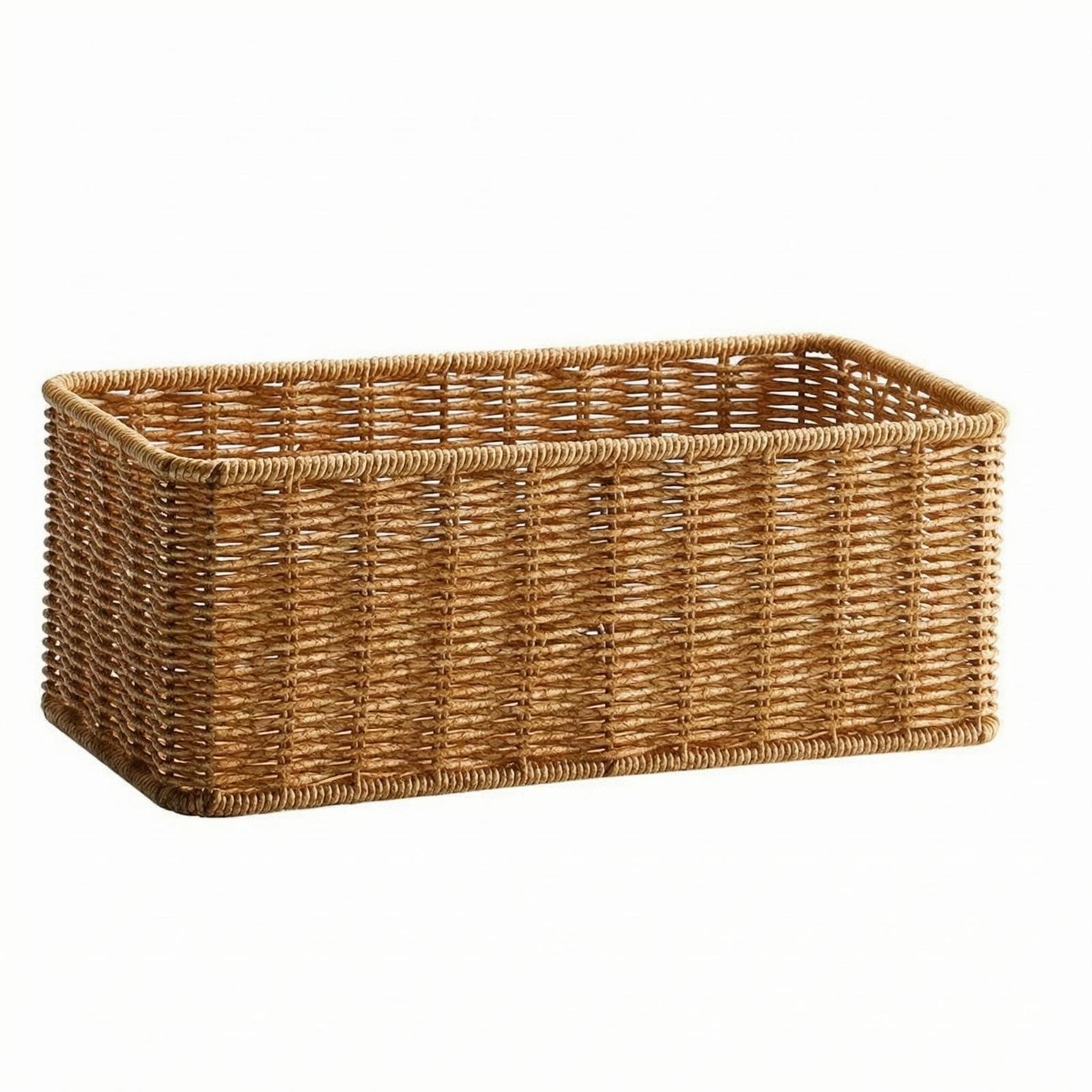 Plastic Rattan Bathroom Storag - Home Essentials Bathroom Accessories 评论和价格