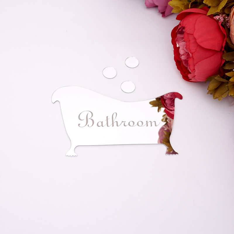 Bathroom Entrance Sign Acrylic - Home Bathroom Door Signs 评论和价格