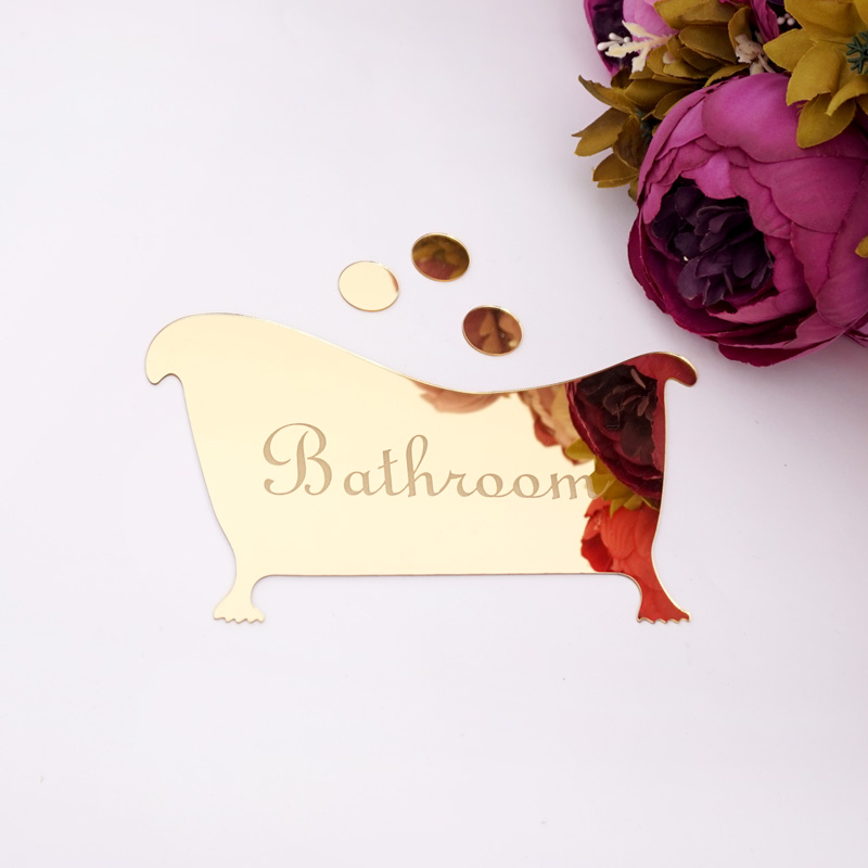 Bathroom Entrance Sign Acrylic - Home Bathroom Door Signs 评论和价格