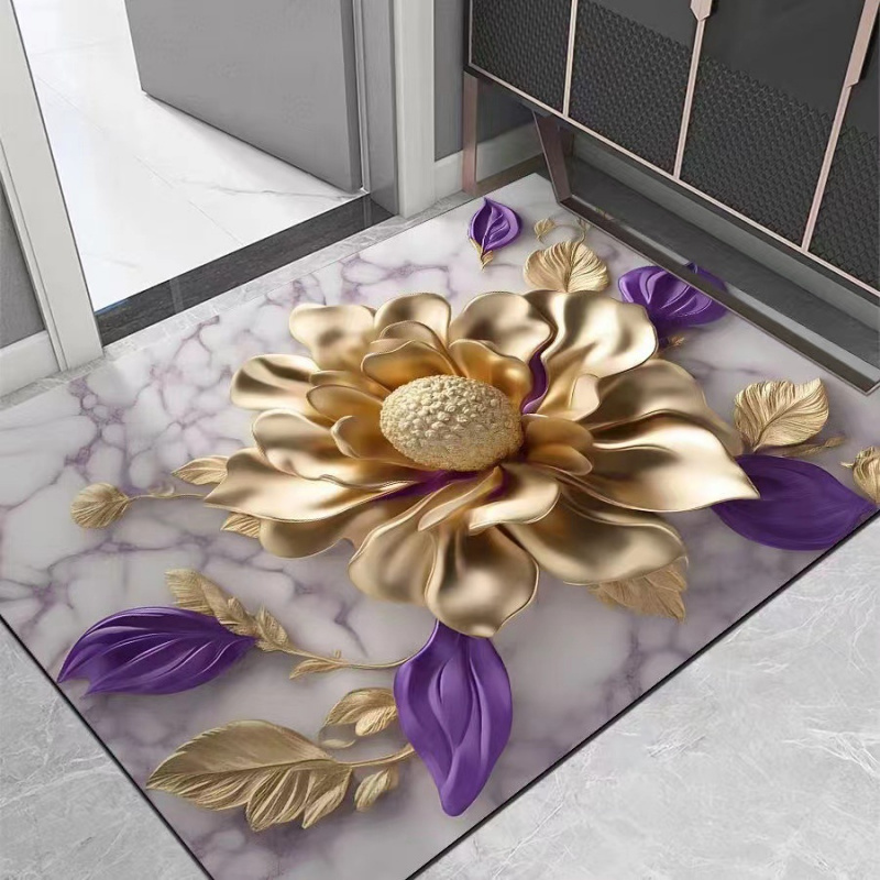 VIKAMA Light Luxury Lotus Bath - Zara Home Bathroom Rug 评论和价格