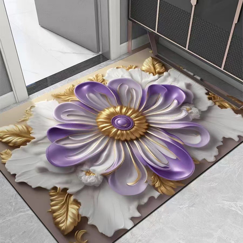 VIKAMA Light Luxury Lotus Bath - Zara Home Bathroom Rug 评论和价格